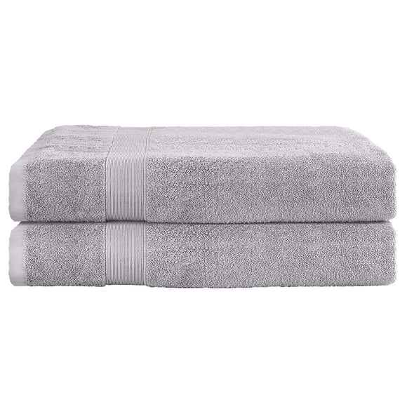 NNEDSZ 2 Pack Bath Sheets Set Cotton Extra Large Towel Grey