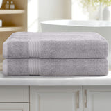 NNEDSZ 2 Pack Bath Sheets Set Cotton Extra Large Towel Grey