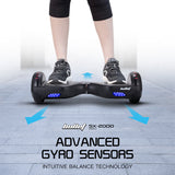 NNEMB SX-2000 Hoverboard Scooter, 500W Brushless, Superior Self Balancing System, UL Certified, LED Lights, Black
