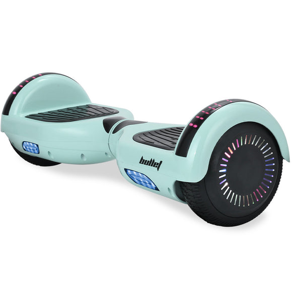 NNEMB SX-2000 Hoverboard Scooter, 500W Brushless, Superior Self Balancing System, UL Certified, LED Lights, Mint Green