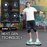 NNEMB SX-2000 Hoverboard Scooter, 500W Brushless, Superior Self Balancing System, UL Certified, LED Lights, Mint Green