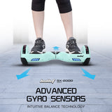 NNEMB SX-2000 Hoverboard Scooter, 500W Brushless, Superior Self Balancing System, UL Certified, LED Lights, Mint Green