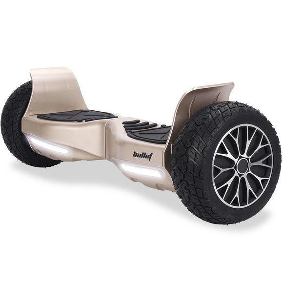 NNEMB SX-4000 Hoverboard Scooter, 8.5' Wheels, 700W Brushless, Superior Self Balancing System, UL Certified, LED Lights, Carry Bag, Bronze