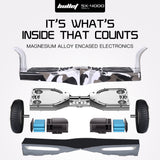 NNEMB SX-4000 Hoverboard Scooter, 8.5' Wheels, 700W Brushless, Superior Self Balancing System, UL Certified, LED Lights, Carry Bag, Camo