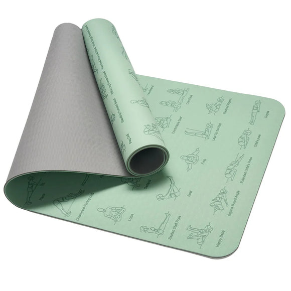 NNETM TPE Yoga Mat Non-Slip for Fitness & Pilates