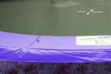 NNEDPE Trampoline 12 ft with Basketball set - Purple
