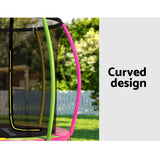NNEDSZ 6FT Trampoline for Kids w/ Ladder Enclosure Safety Net Rebounder Colors