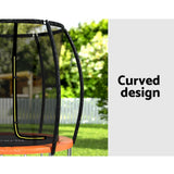 NNEDSZ 6FT Trampoline for Kids w/ Ladder Enclosure Safety Net Rebounder Orange