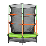 NNEDSZ 4.5FT Trampoline for Kids w/ Enclosure Safety Net Rebounder Gift Green