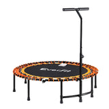 NNEDSZ Everfit 48inch Fitness Foldable Trampoline Jumping Rebounder Home Gym Handrail