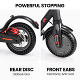 NNEMB Urban 8 Electric Scooter, Suspension, 25km Range, 8.5-Inch Wheels, Brushless Motor, Motorised Commuter eScooter for Adults, Black