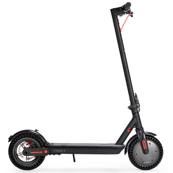 NNEMB Urban 8 Electric Scooter, Suspension, 25km Range, 8.5-Inch Wheels, Brushless Motor, Motorised Commuter eScooter for Adults, Black