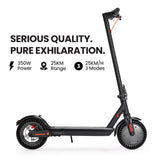 NNEMB Urban 8 Electric Scooter, Suspension, 25km Range, 8.5-Inch Wheels, Brushless Motor, Motorised Commuter eScooter for Adults, Black