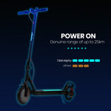 NNEMB Urban 8 Electric Scooter, Suspension, 25km Range, 8.5-Inch Wheels, Brushless Motor, Motorised Commuter eScooter for Adults, Black
