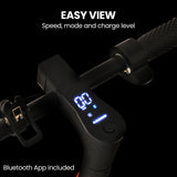 NNEMB Urban 10 Electric Scooter, 35km/h, Suspension, 35km Range, 10-Inch Wheels, Brushless Motor, Free APP, Motorised Commuter eScooter for Adults, Black