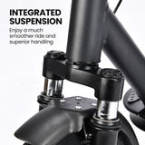 NNEMB Urban 10 Electric Scooter, 35km/h, Suspension, 35km Range, 10-Inch Wheels, Brushless Motor, Free APP, Motorised Commuter eScooter for Adults, Black