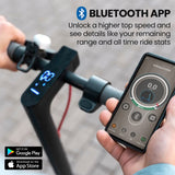 NNEMB Urban 10 Electric Scooter, 35km/h, Suspension, 35km Range, 10-Inch Wheels, Brushless Motor, Free APP, Motorised Commuter eScooter for Adults, Black