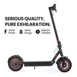 NNEMB Urban 10 Electric Scooter, 35km/h, Suspension, 35km Range, 10-Inch Wheels, Brushless Motor, Free APP, Motorised Commuter eScooter for Adults, Black