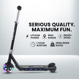 NNEMB Electric Scooter, Ages 5-11, Adjustable Height, Lithium Battery, Brushless Motor, Black
