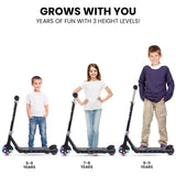 NNEMB Electric Scooter, Ages 5-11, Adjustable Height, Lithium Battery, Brushless Motor, Black