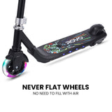 NNEMB Electric Scooter, Ages 5-11, Adjustable Height, Lithium Battery, Brushless Motor, Black
