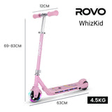 NNEMB Electric Scooter, Ages 5-11, Adjustable Height, Lithium Battery, Brushless Motor, Pink