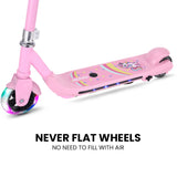 NNEMB Electric Scooter, Ages 5-11, Adjustable Height, Lithium Battery, Brushless Motor, Pink