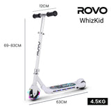 NNEMB Electric Scooter, Ages 5-11, Adjustable Height, Lithium Battery, Brushless Motor, White