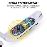 NNEMB Electric Scooter, Ages 5-11, Adjustable Height, Lithium Battery, Brushless Motor, White
