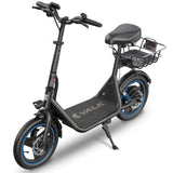 NNEMB Electric Scooter with Seat, 30km Range, Disc brakes, 14' Tyres, Motorised eScooter for Adults Teens Commuter