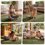 Artiss Tatami Mat Floor Mattress 3cm Thick Futon Mattresses Mellow Mat Rugs Living Room Green