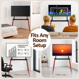 Artiss TV Stand 32-75 inch LED LCD Screen Wooden Floor Easel Height Adjustable