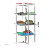 NNEDSZ Electric Heated Towel Rail Rack 30 Bars Foldable Clothes Dry Warmer