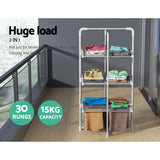 NNEDSZ Electric Heated Towel Rail Rack 30 Bars Foldable Clothes Dry Warmer