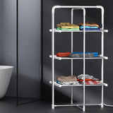 NNEDSZ Electric Heated Towel Rail Rack 30 Bars Foldable Clothes Dry Warmer