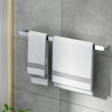 NNEDSZ Towel Rail Rack Holder Single 600mm Wall Mounted Stainless Steel Silver