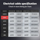 NNEDSZ 3MM 10M Twin Core Wire Electrical Cable Extension Car 450V 2 Sheath