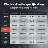 NNEDSZ 5MM 30M Twin Core Wire Electrical Cable Extension Car 450V 2 Sheath
