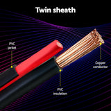 NNEDSZ 5MM 30M Twin Core Wire Electrical Cable Extension Car 450V 2 Sheath