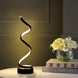 NNEOBA Modern Spiral LED Table Lamp