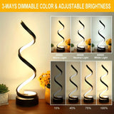 NNEOBA Modern Spiral LED Table Lamp