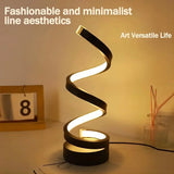 NNEOBA Modern Spiral LED Table Lamp