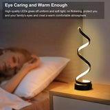 NNEOBA Modern Spiral LED Table Lamp
