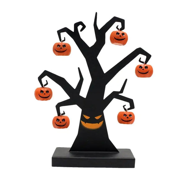 NNEOBA Halloween Iron Tabletop Tree