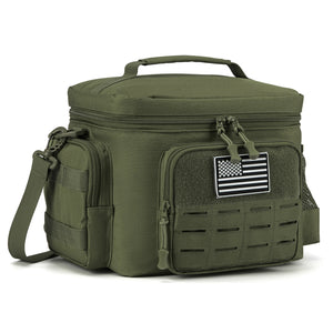 NNEOBA Tactical Lunch Box Heavy Duty Cooler Bag (Green)
