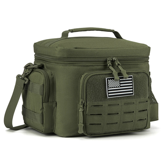 NNEOBA Tactical Lunch Box Heavy Duty Cooler Bag (Green)