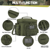 NNEOBA Tactical Lunch Box Heavy Duty Cooler Bag (Green)