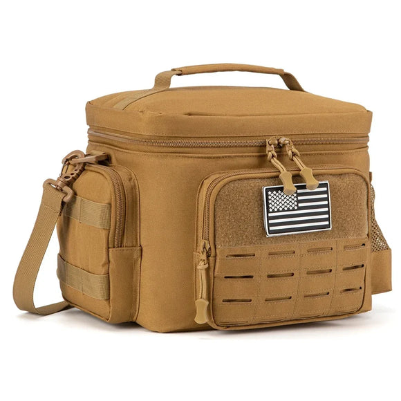 NNEOBA Tactical Thermal Cooler Bag Heavy Duty (Khaki)