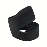 NNEOBA 2pcs Adjustable Patella Knee Support Brace Dual Strap Protector Black