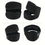 NNEOBA 2pcs Adjustable Patella Knee Support Brace Dual Strap Protector Black